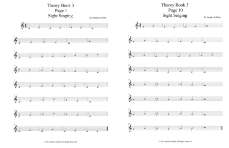 Theory Book 1 Sight Singing