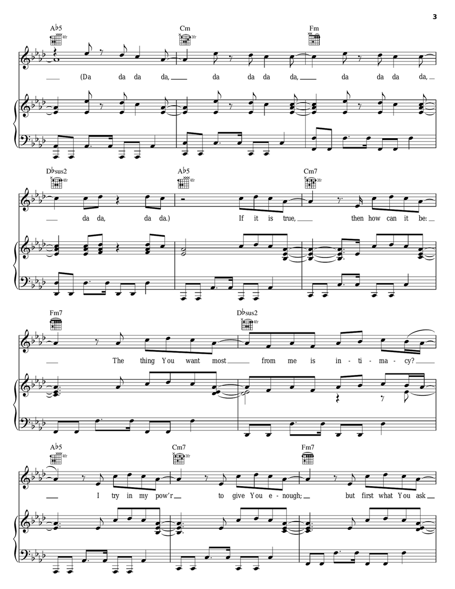 As I Lift You Up As I Lift You Up Piano, Vocal, Guitar scores gallery preview page 3