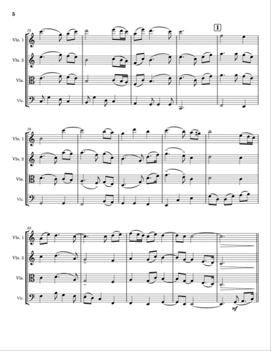 In Christ Alone String Trio scores gallery preview page 5