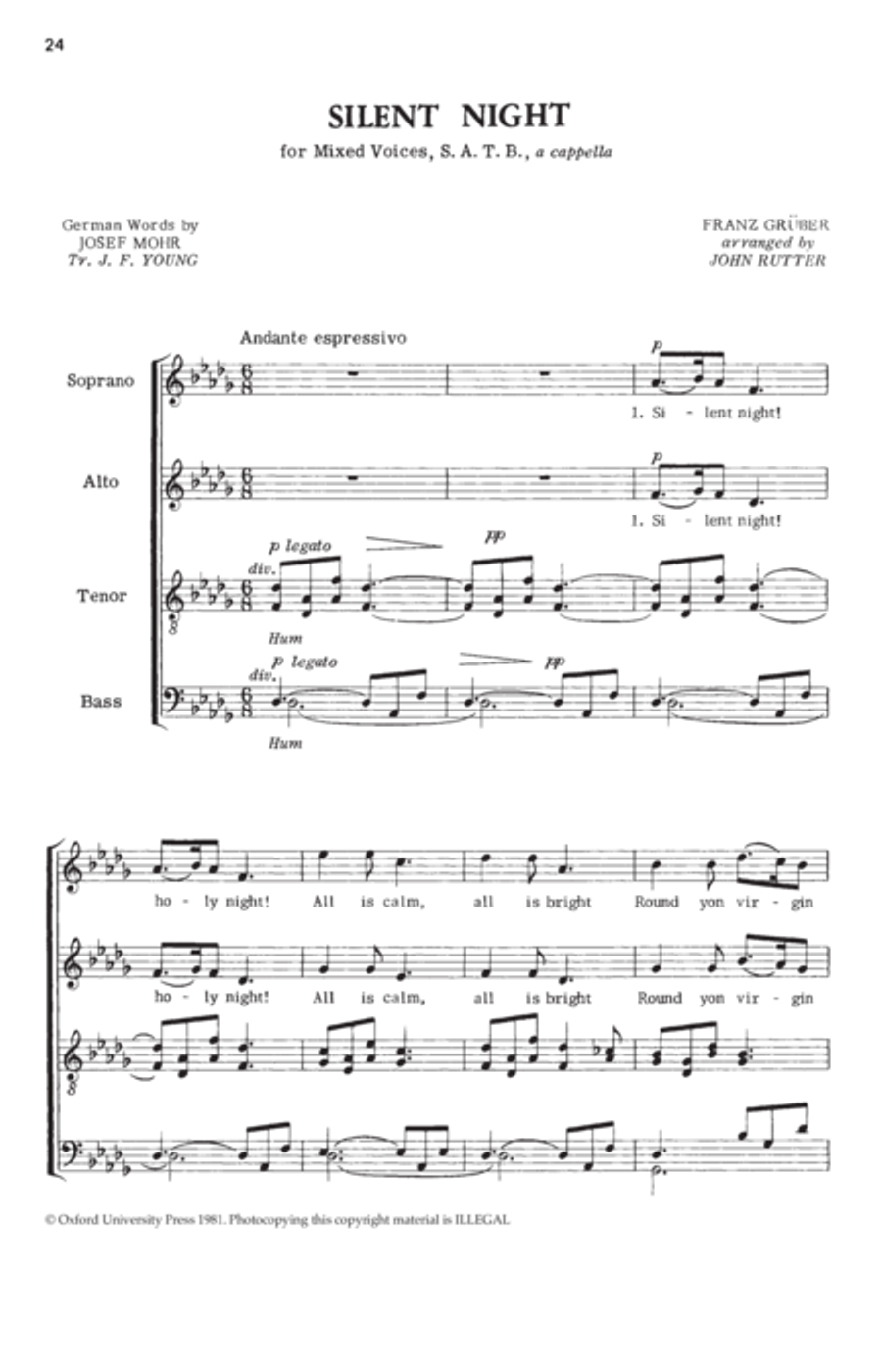 Joy to the World 4-Part scores gallery preview page 8