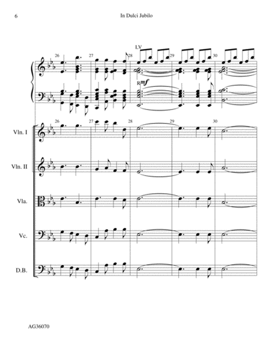 In Dulci Jubilo - String Score and Parts