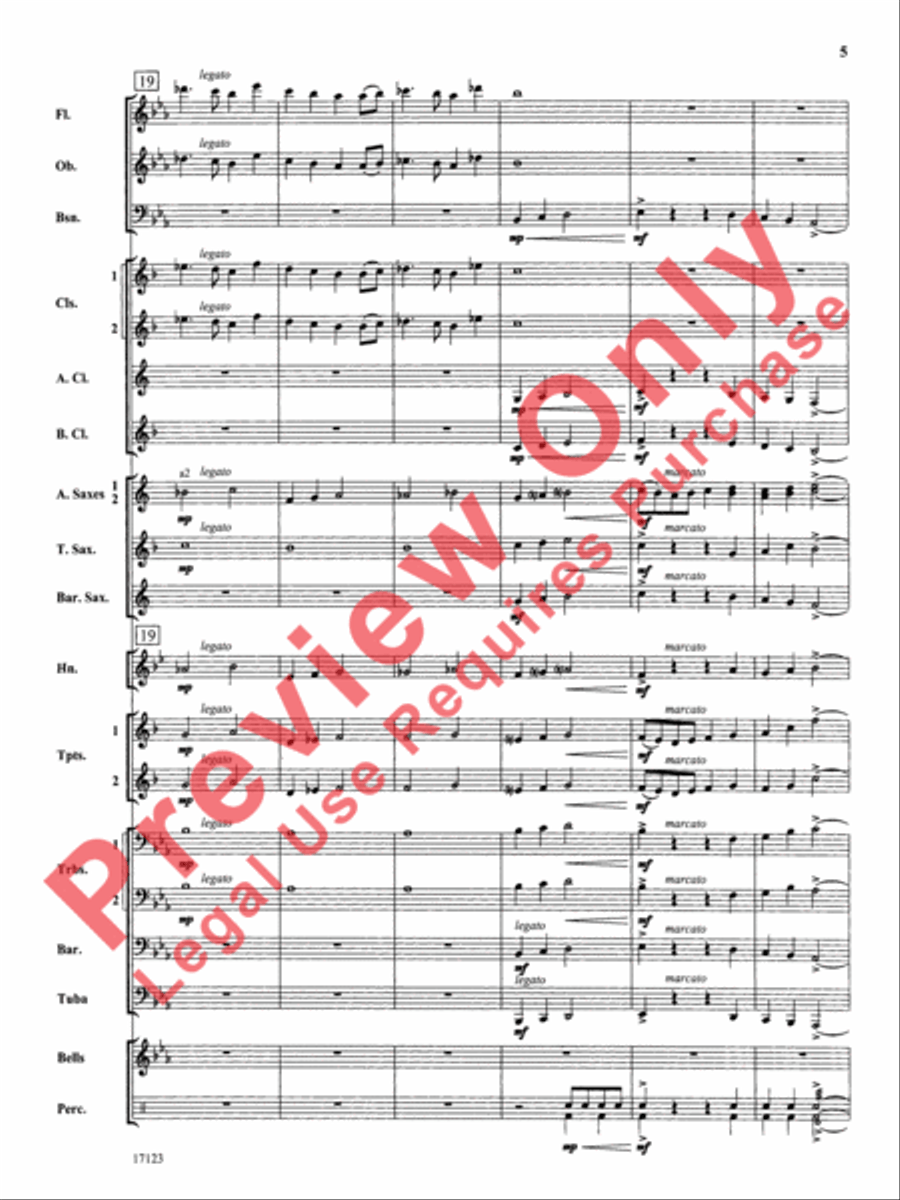 Westbrook March Concert Band scores gallery preview page 6