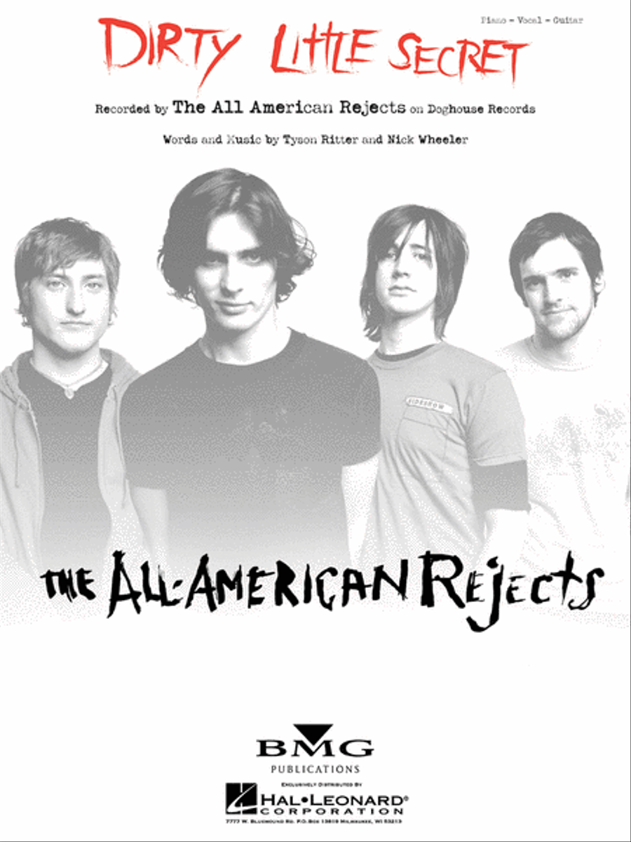 Dirty Little Secret Piano, Vocal, Guitar scores gallery preview page 1