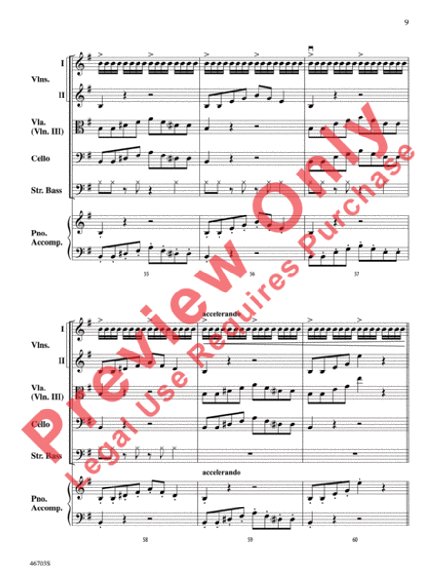 Danza Española by Bob Phillips String Orchestra - Sheet Music page 10