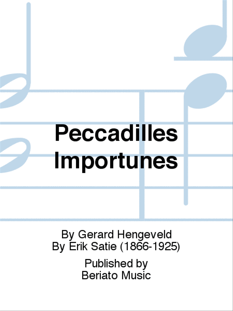 Peccadilles Importunes Piano Solo scores gallery preview page 1