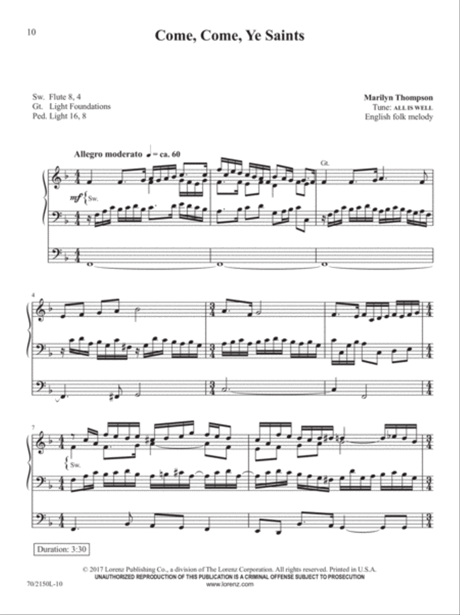 The Sacred Organ Library, Vol. 4 Organ Solo scores gallery preview page 5