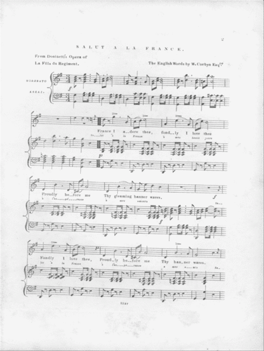 la Vivandiere Voice scores gallery preview page 2