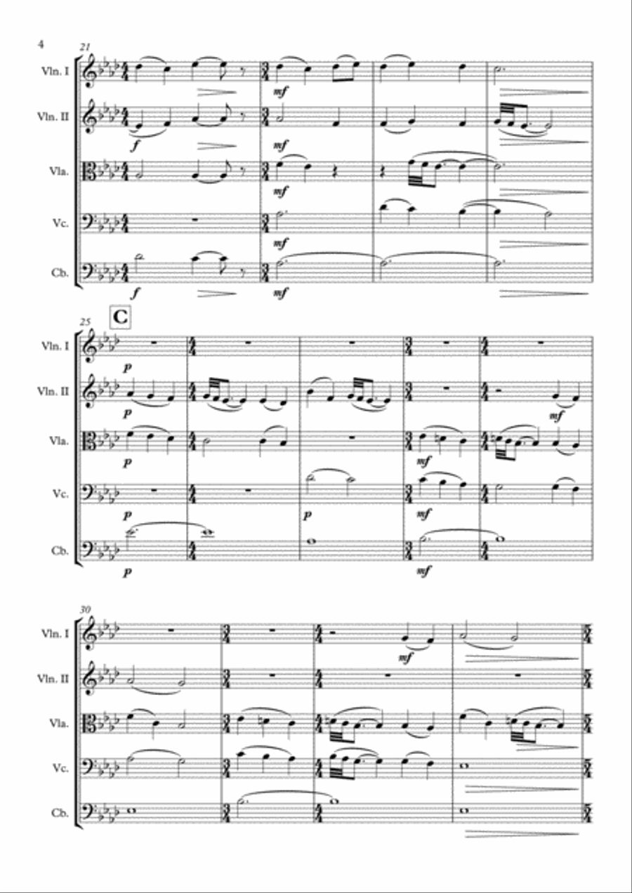 Vide Cor Meum from HANNIBAL String Quintet scores gallery preview page 5