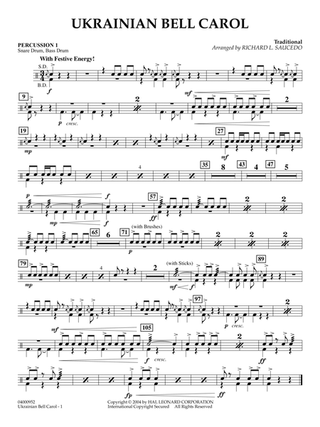 Ukrainian Bell Carol (arr. Richard L. Saucedo) - Percussion 1
