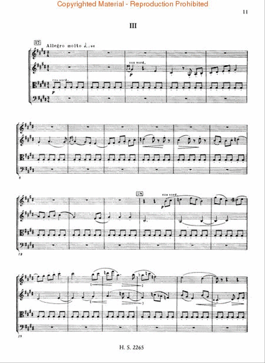 String Quartets, Nos. 1–4 (Op. 49, 68, 76, 83) String Quartet scores gallery preview page 3