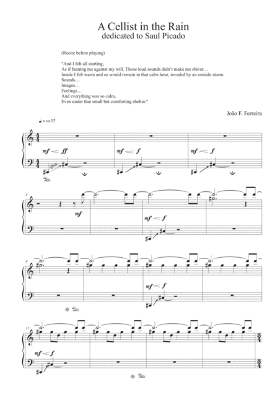 A Cellist in the Rain A Cellist in the Rain Voice scores gallery preview page 5