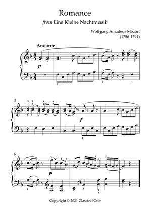 Mozart - Romance (from Eine Kleine Nachtmusik)(With Note name)