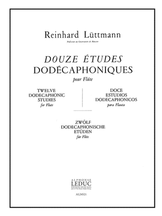 Book cover for 12 Etudes Dodecaphoniques (flute Solo)