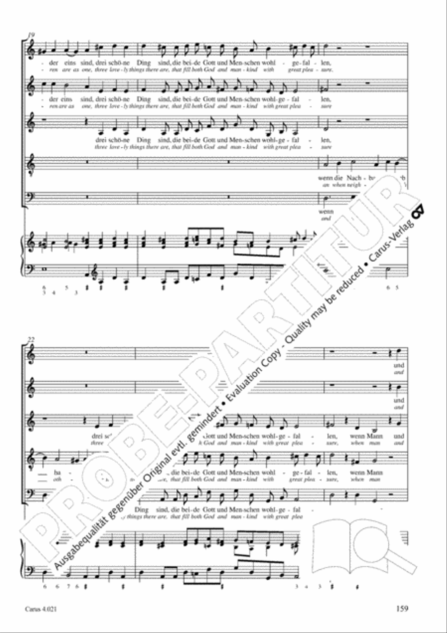 Schein: Israelsbrunnlein. Fontana d'Israel. Complete edition Choir scores gallery preview page 166