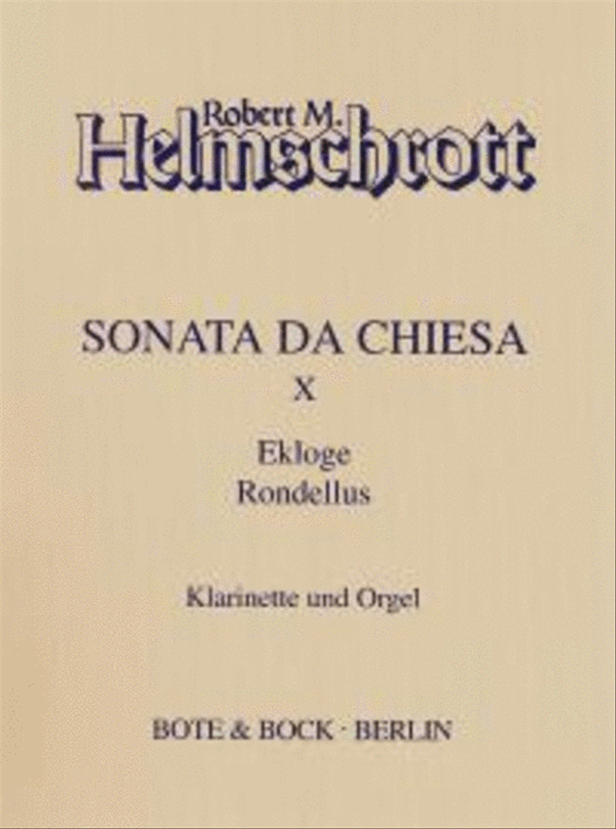 Sonata da chiesa X Clarinet scores gallery preview page 1