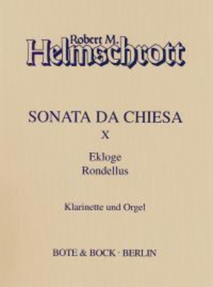 Book cover for Sonata da chiesa X