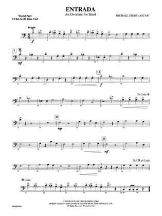 Entrada (An Overture for Band): (wp) B-flat Tuba B.C.