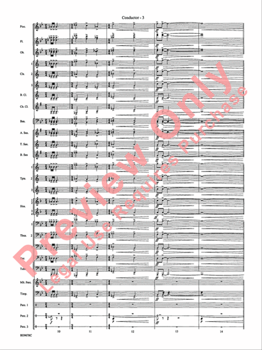 Through the Vulcan's Eye Concert Band scores gallery preview page 6