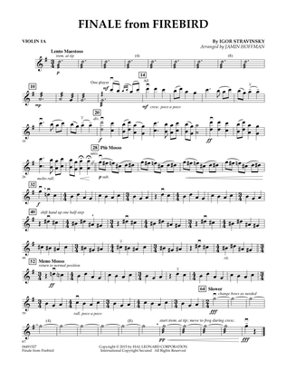 Finale from Firebird (arr. Jamin Hoffman) - Violin 1A