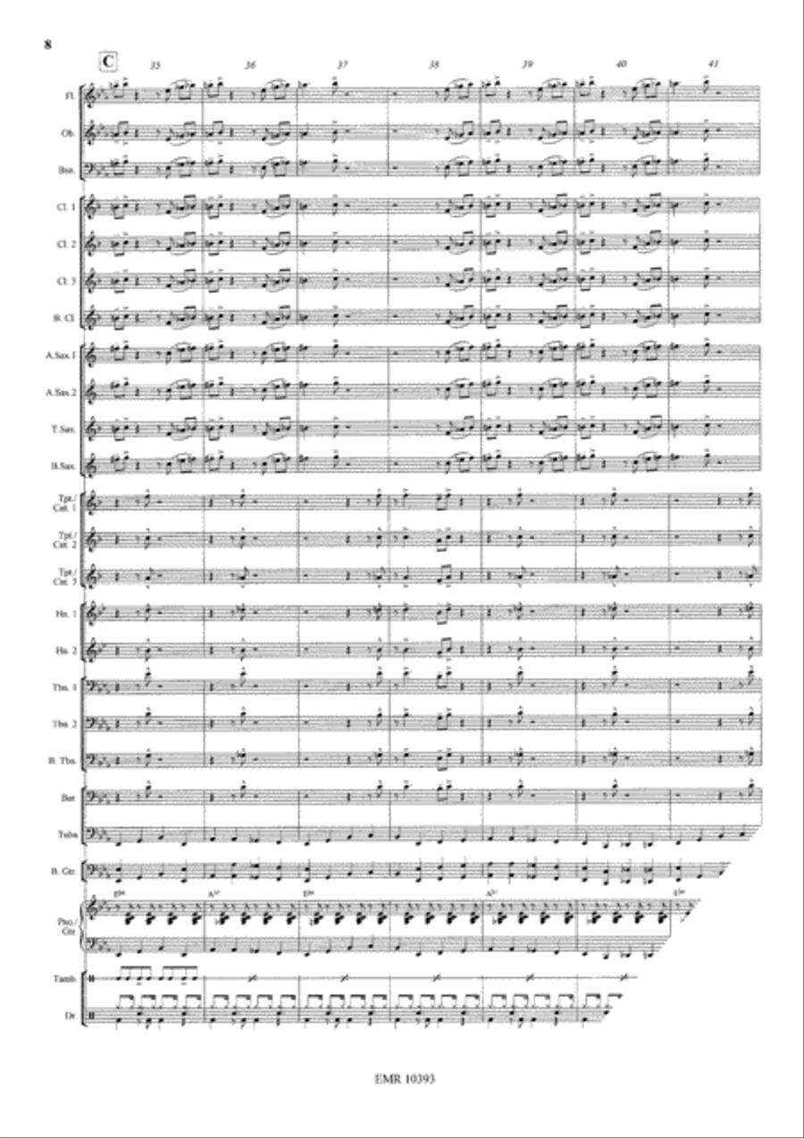 Boogie Never Stops Boogie Never Stops Concert Band scores gallery preview page 9