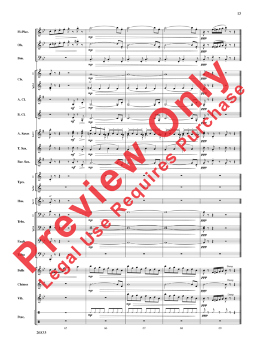 Snow Day Celebration! Concert Band scores gallery preview page 16