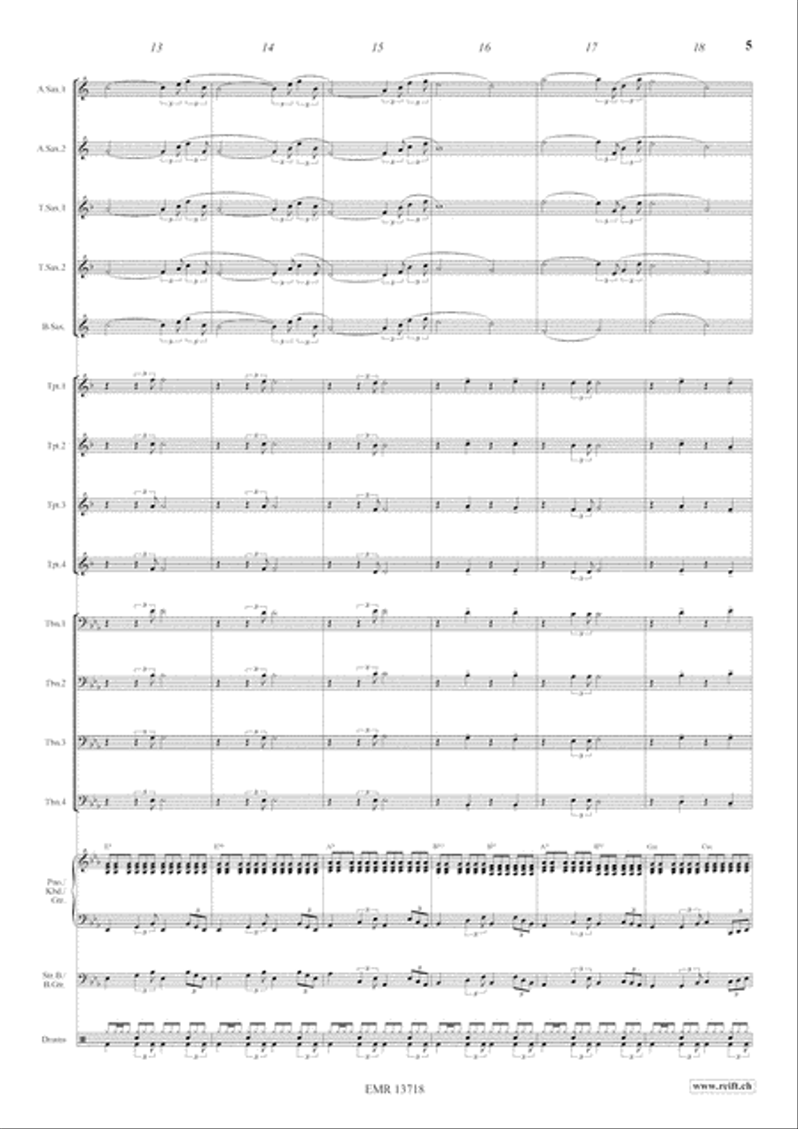 Iris Blues Big Band scores gallery preview page 6