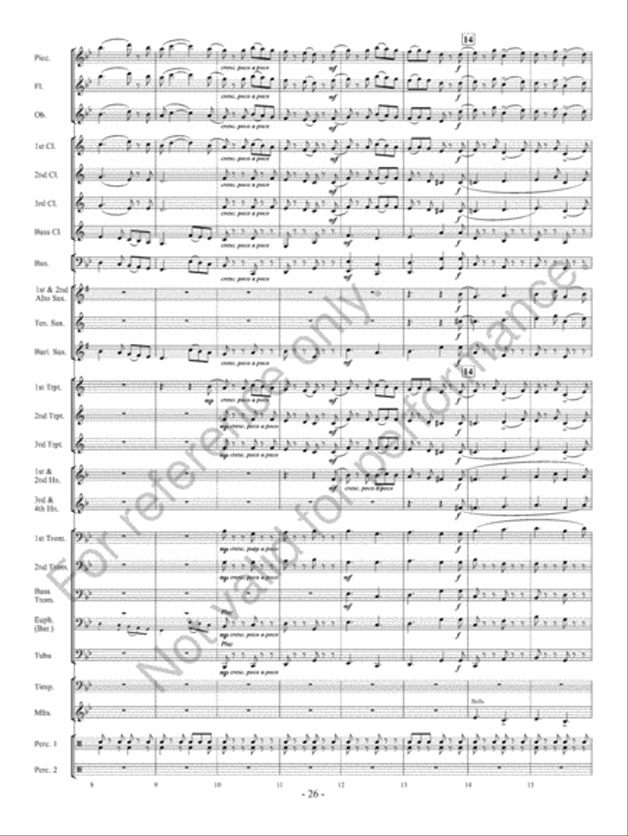 Yorkshire Folk Song Suite Concert Band scores gallery preview page 27