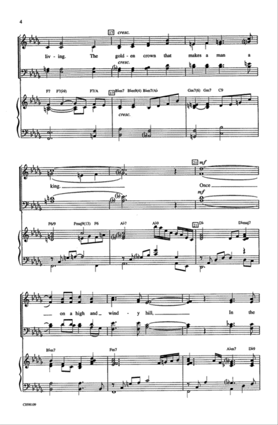 Love Is a Many-Splendored Thing Choir scores gallery preview page 3