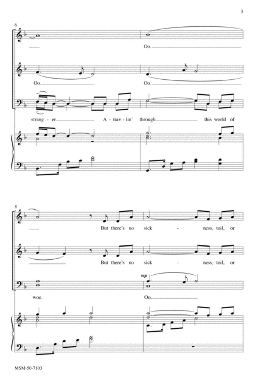 Wayfarin' Stranger 4-Part scores gallery preview page 3