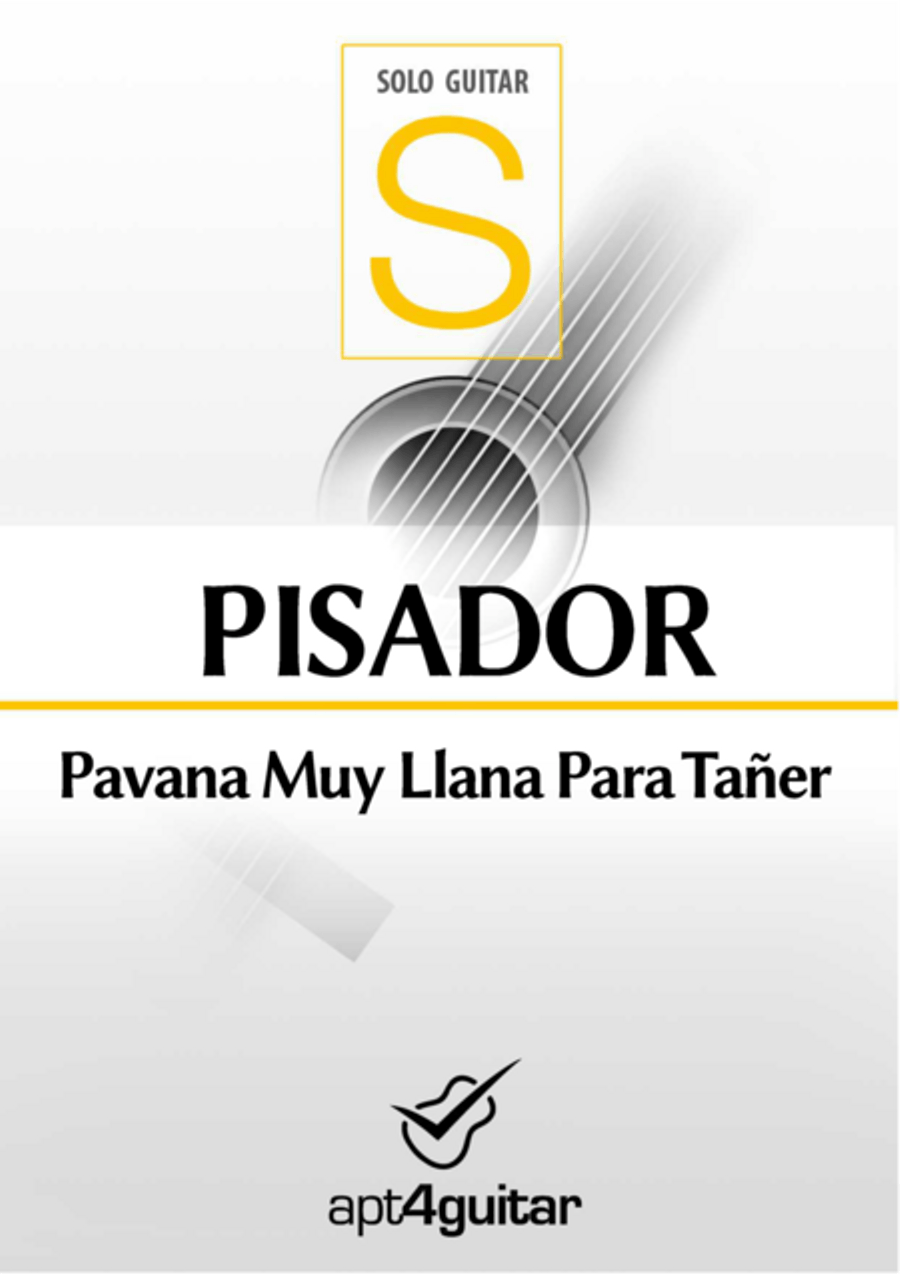 Pavana Muy Llana Para Tañer Classical Guitar scores gallery preview page 1
