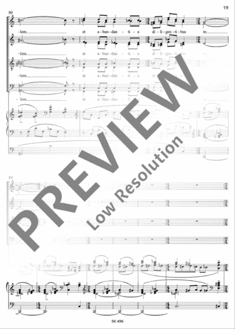 Laetatus sum 4-Part scores gallery preview page 20