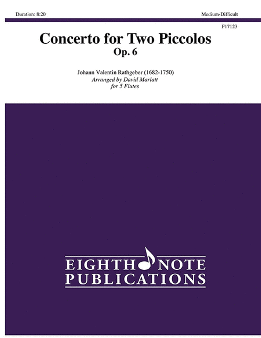 Concerto for Two Piccolos Op. 6 Small Ensemble scores gallery preview page 1