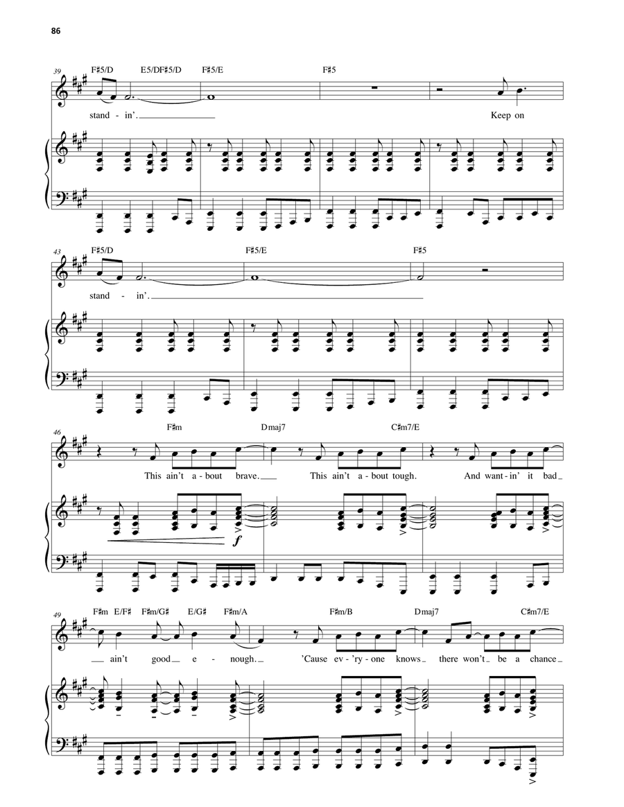 Keep On Standing (from the musical Rocky) Piano, Vocal scores gallery preview page 4