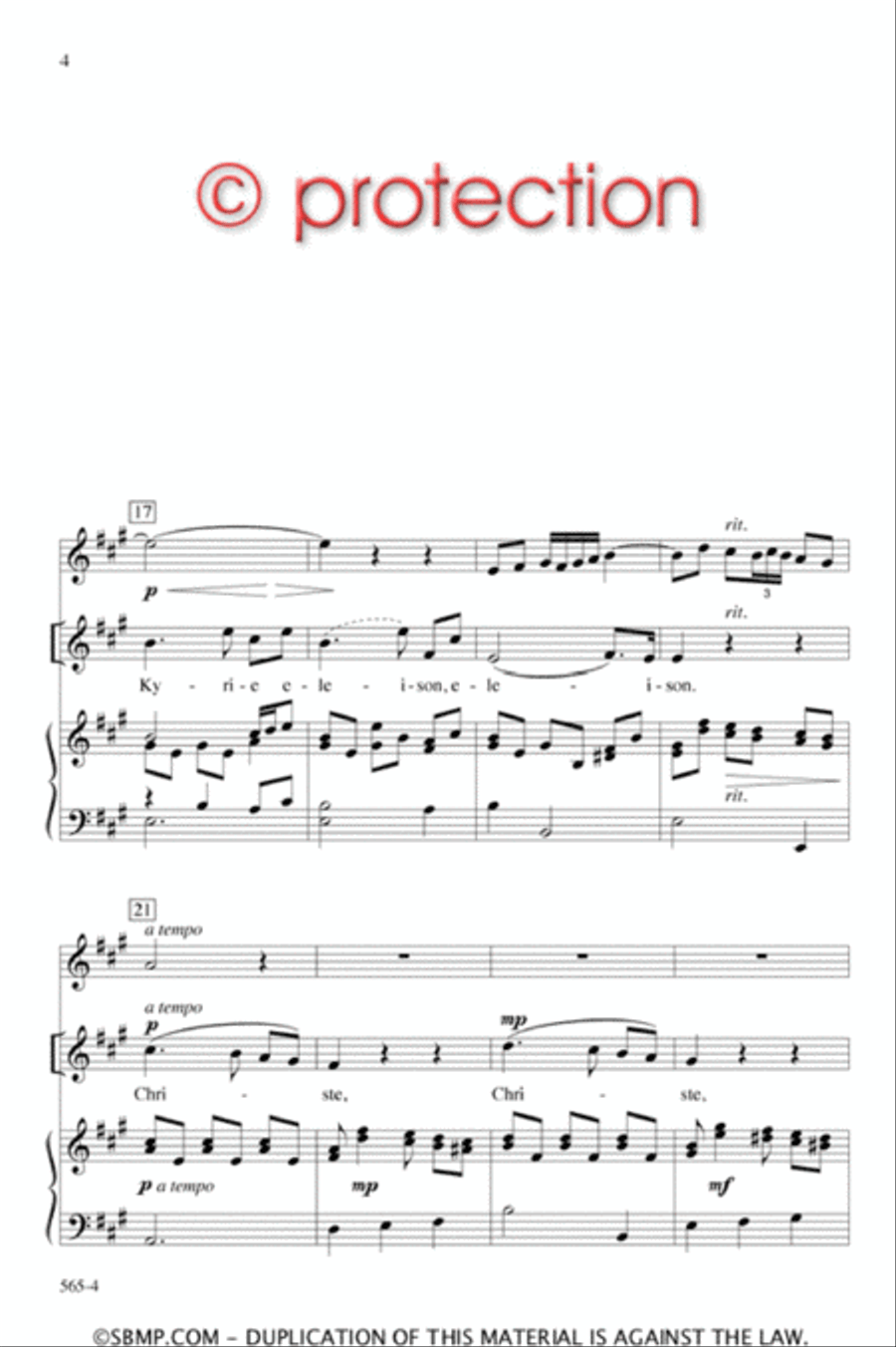 Mozart's Adagio - SA Octavo SA scores gallery preview page 4