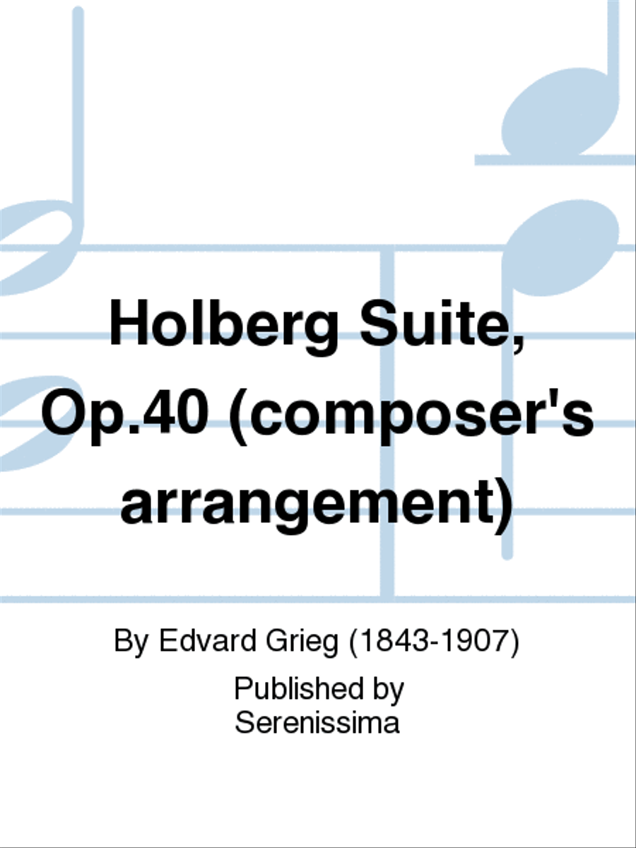 Holberg Suite, Op.40 String Orchestra scores gallery preview page 1