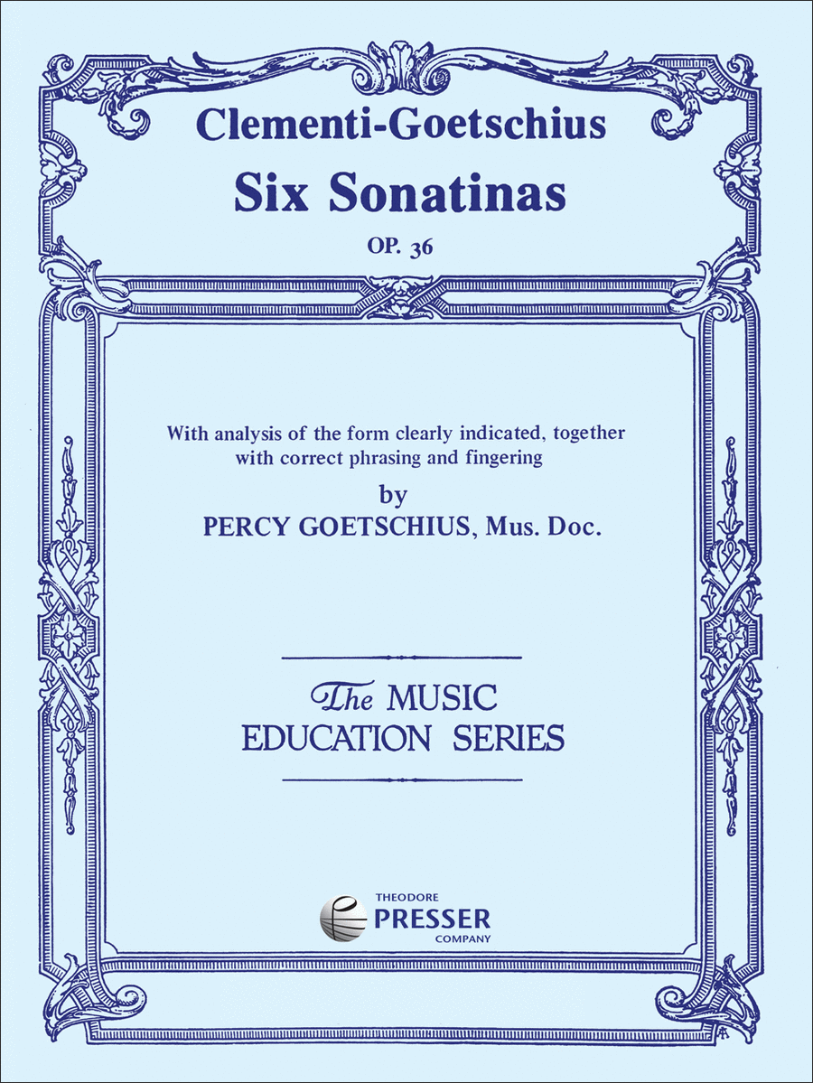 Clementi-Goetschius Six Sonatinas Chamber Music scores gallery preview page 1