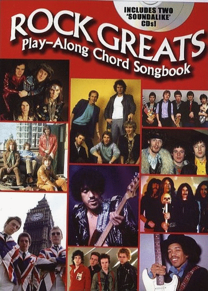 Rock Greats Playalong Chord Songbook Book/CD
