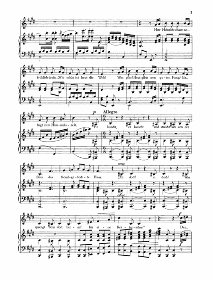 Heinrich der Vogler, Op. 56/1 Medium Voice scores gallery preview page 2