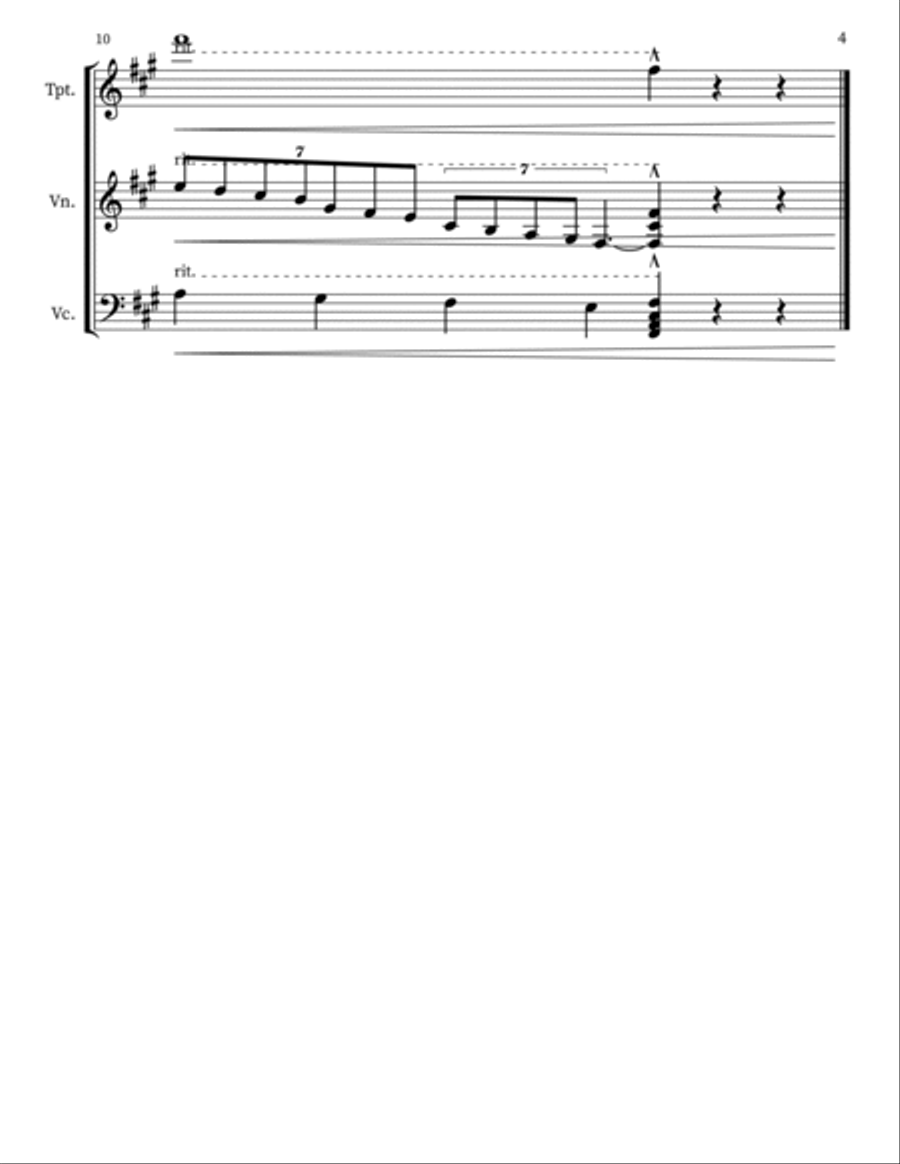 Z 143 for Trumpet, Violins & 'Cellos Trumpet scores gallery preview page 4