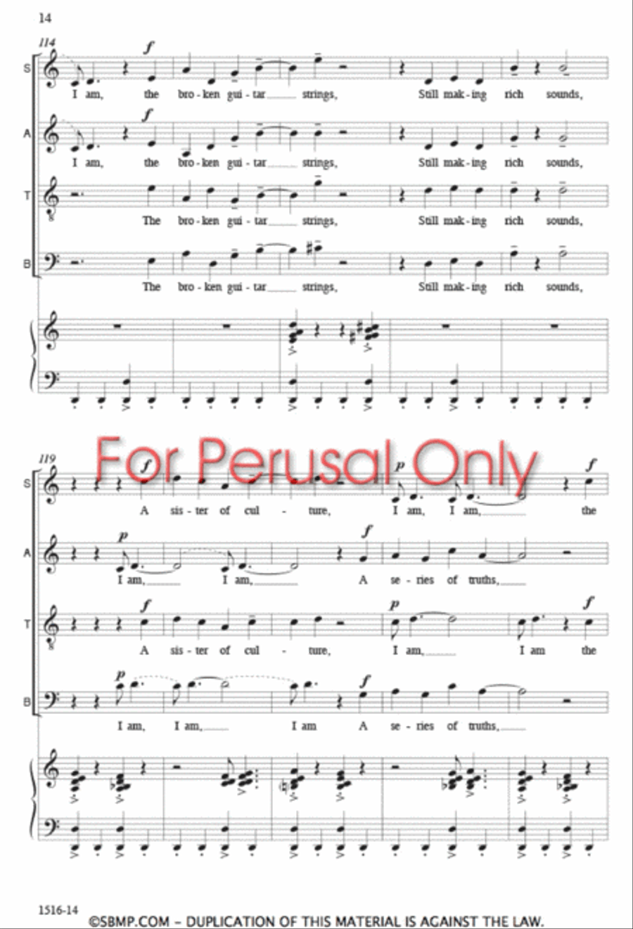 Identities - SATB Octavo 4-Part scores gallery preview page 13