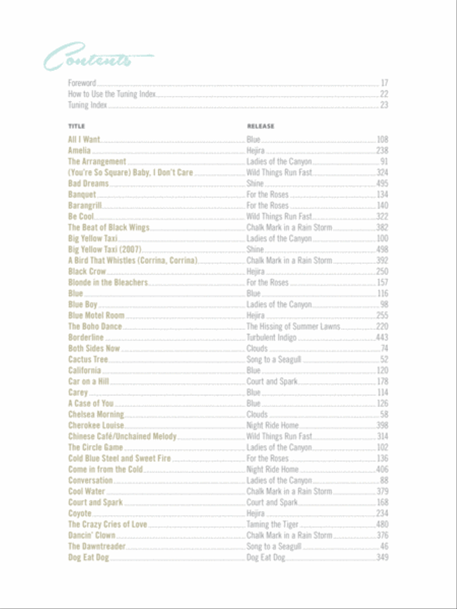 Joni Mitchell -- Complete So Far Acoustic Guitar scores gallery preview page 3