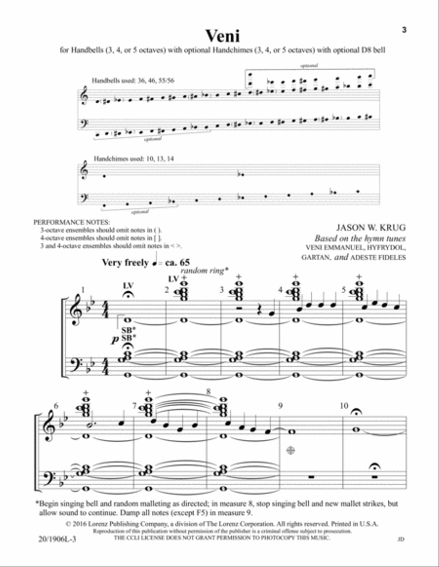 Veni 5-Octaves scores gallery preview page 3