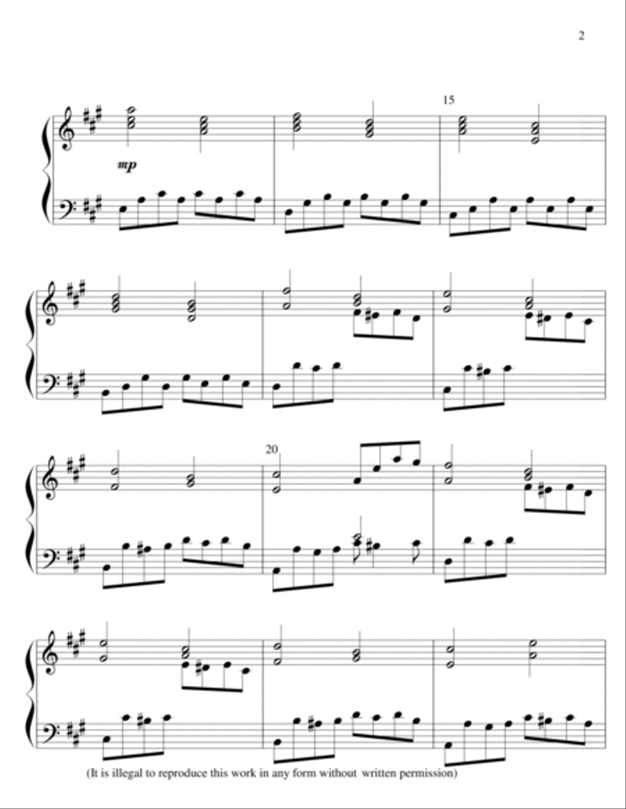 Allegro in A Major Allegro in A Major Piano Solo scores gallery preview page 3
