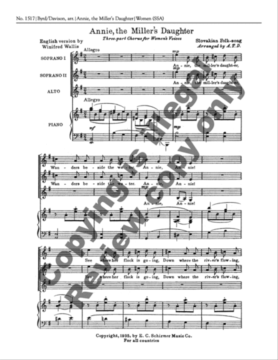 <br>Sheet music extract