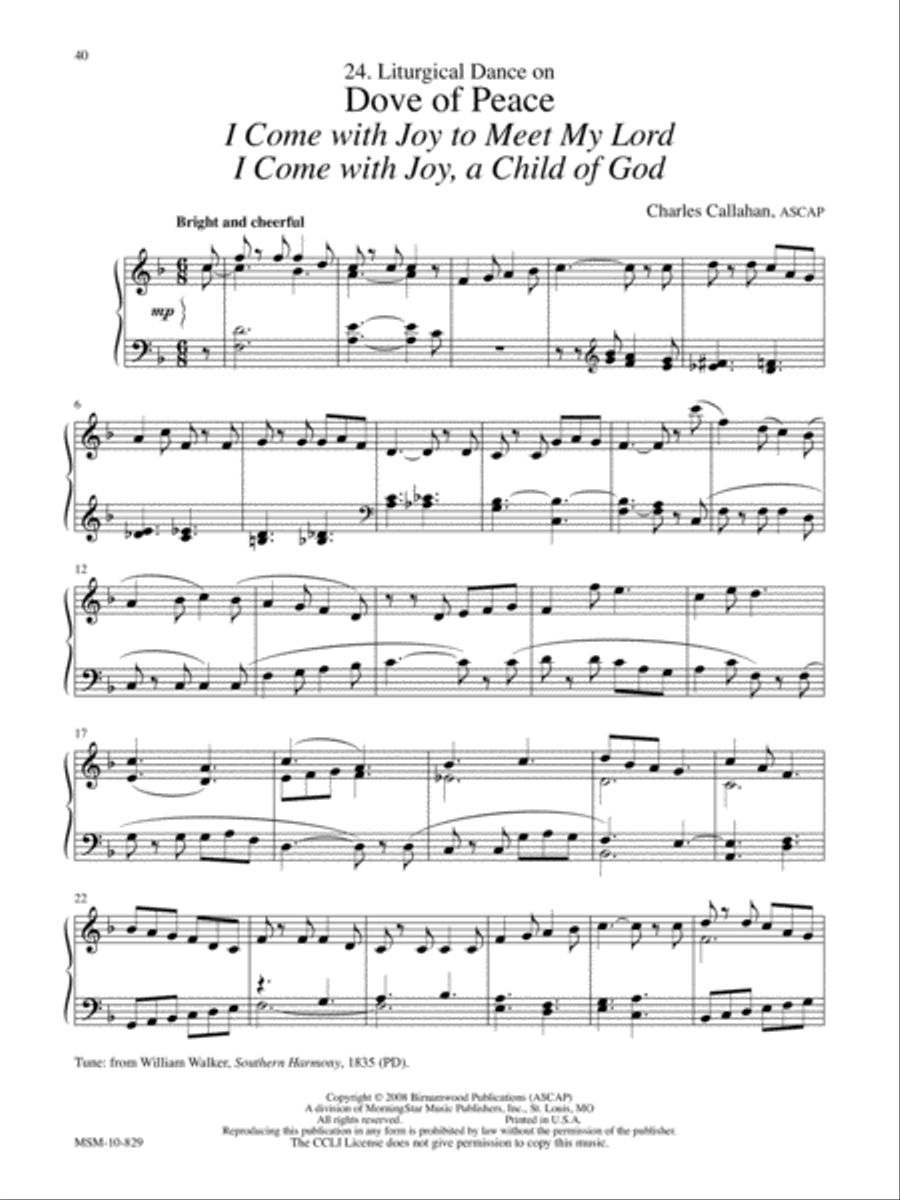 In Communion 40 Hymntune Meditations for Organ, Piano, or Keyboard image number null