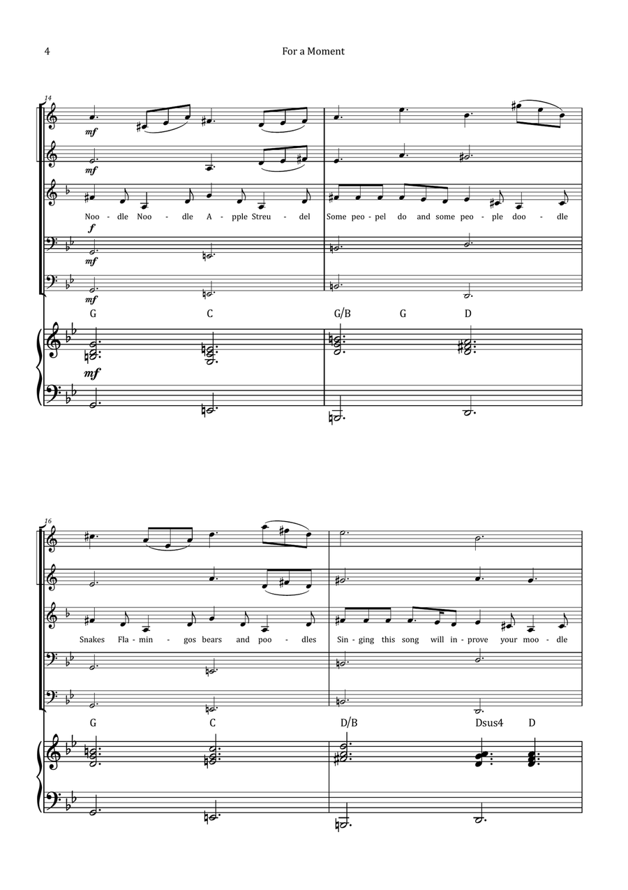 For A Moment Brass Quintet scores gallery preview page 4
