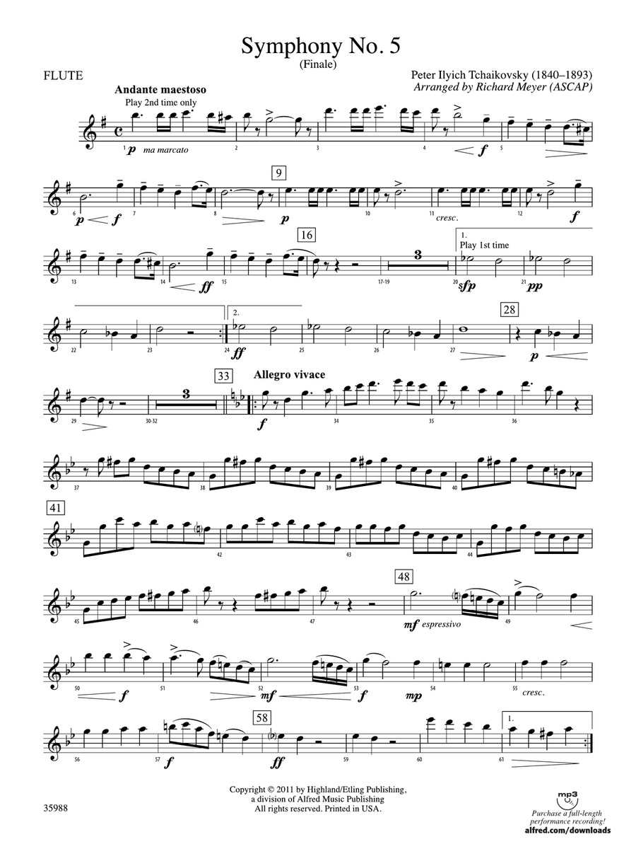 Symphony No. 5: Flute