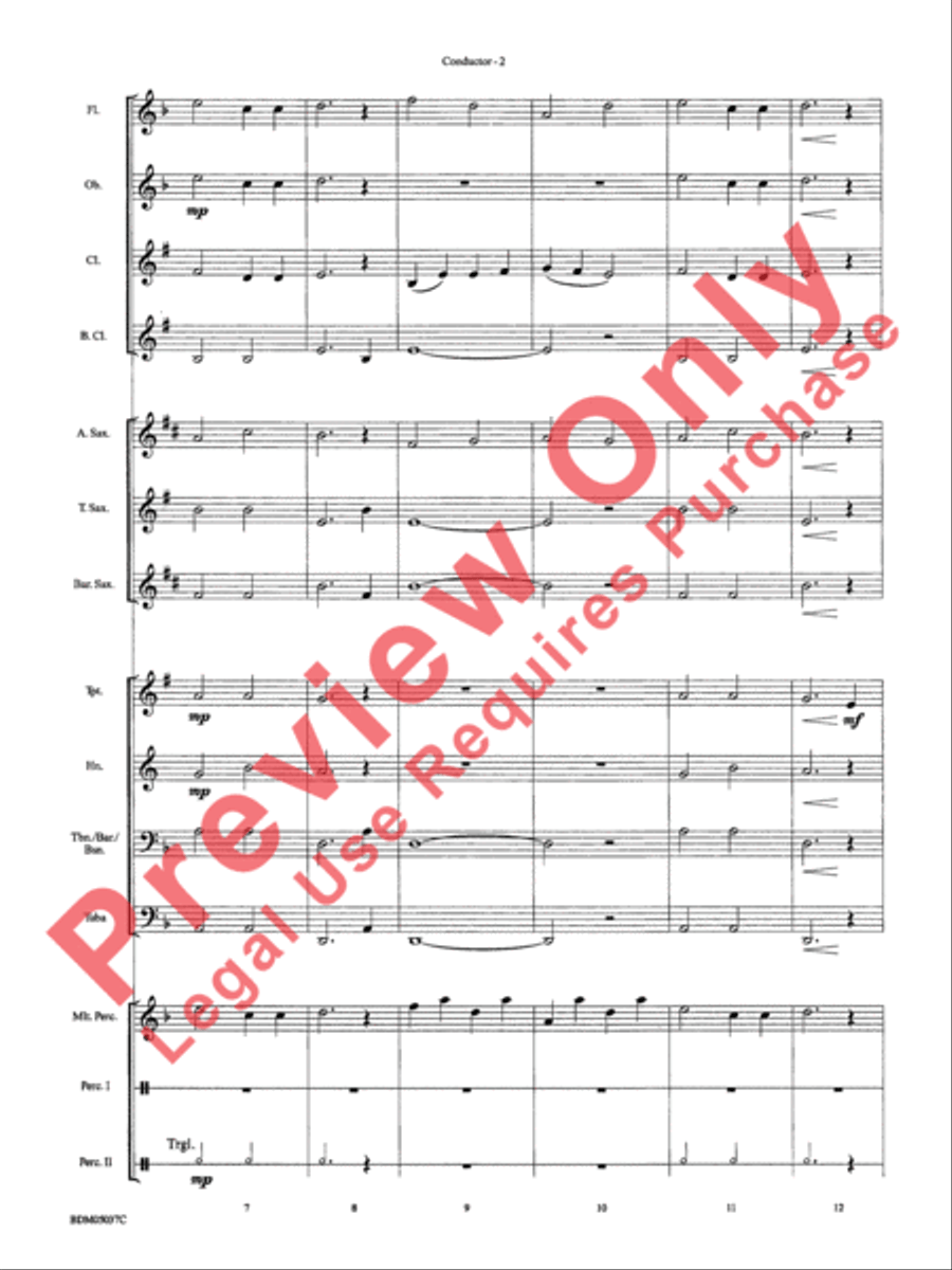 Two Appalachian Songs Concert Band scores gallery preview page 5