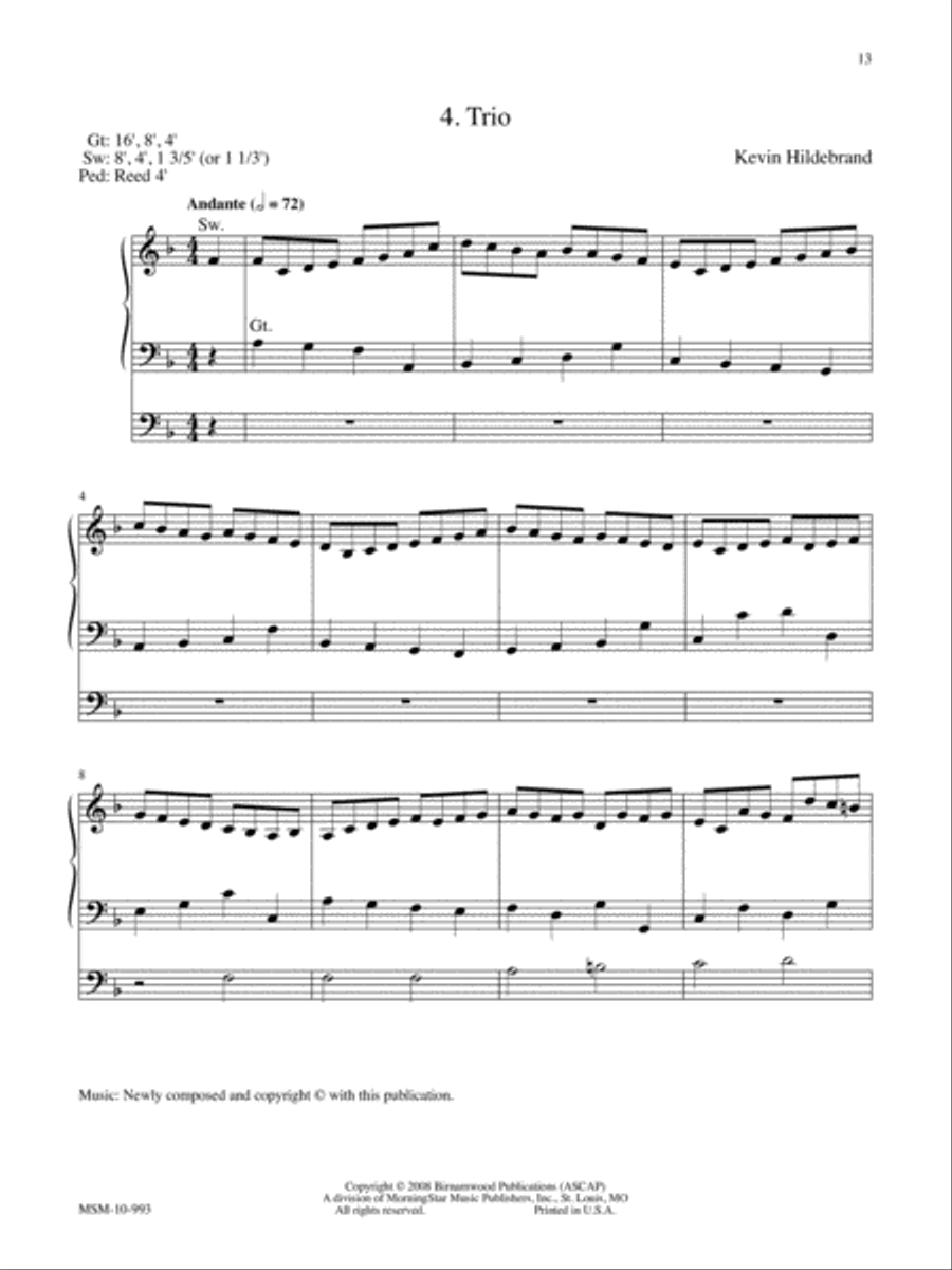 Marilyn Mason Music Library, Volume 4 Organ scores gallery preview page 5