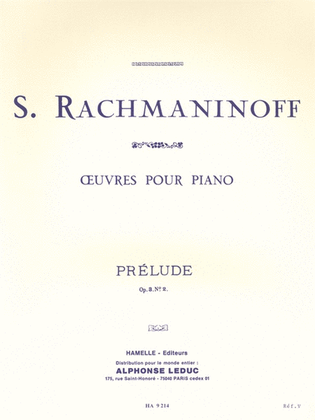 Book cover for Rachmaninoff Prelude Op.3 No.2 Piano Book